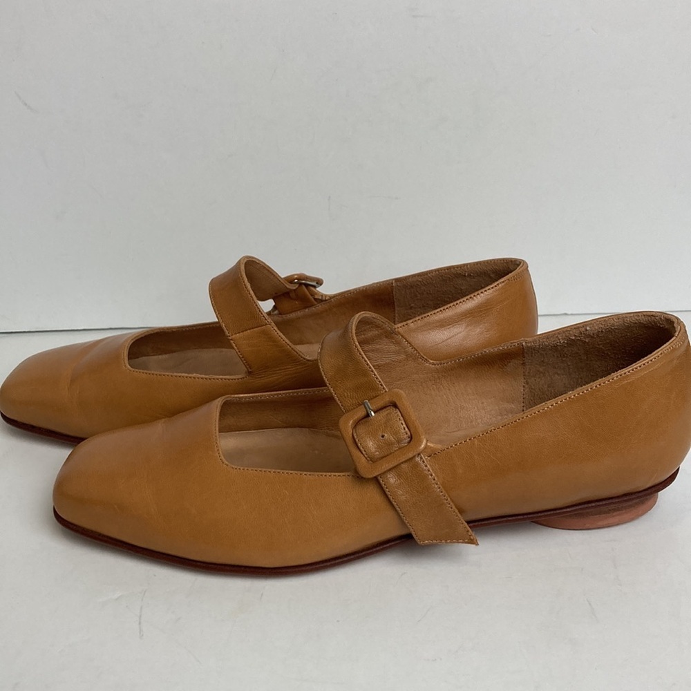 Zou Xou Tobacco/Light Brown Mary Jane Flats